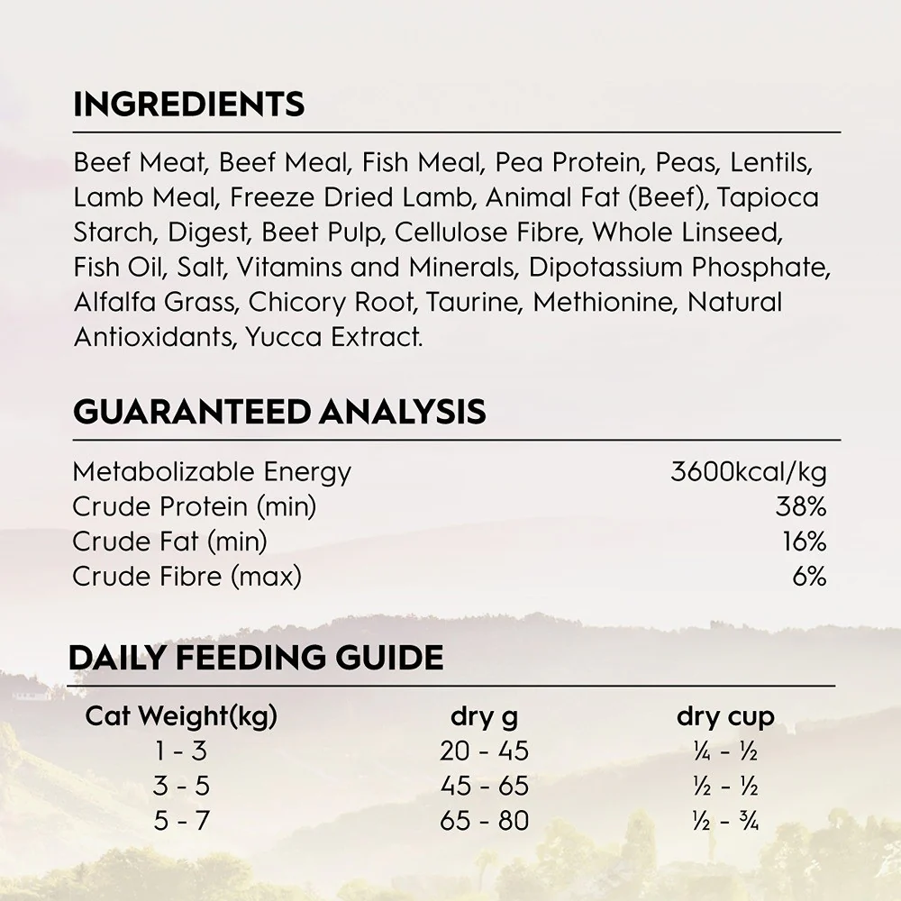 Trilogy Adult Australian Beef & Freeze Dried Lamb Dry Cat Food - Image 5