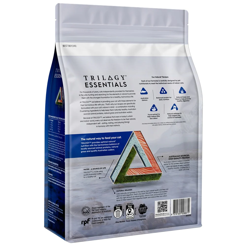 Trilogy Essentials Complete Prey Kibble Australian Salmon Dry Cat Food - Image 7