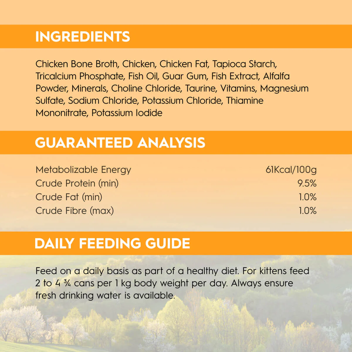 Trilogy Kitten Chicken in Bone Broth Wet Cat Food - Image 15