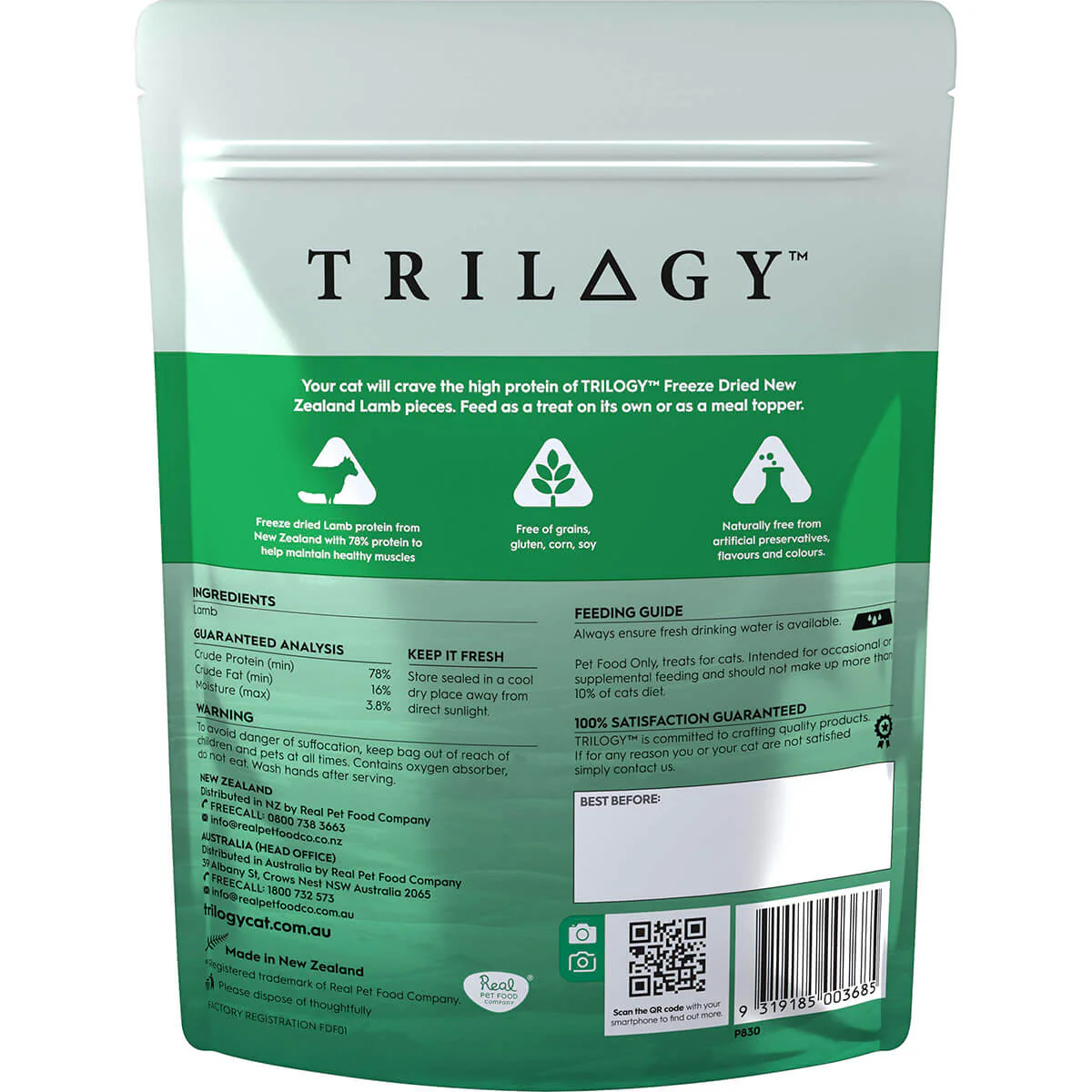 Trilogy Freeze Dried Lamb Cat Treats - Image 3