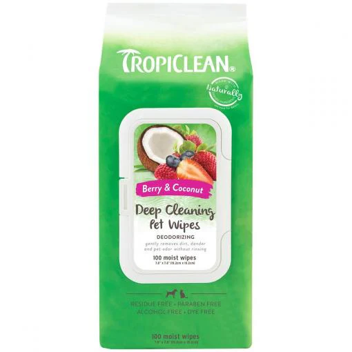 Tropiclean Deep Cleaning Wipes 100pk - Image 2