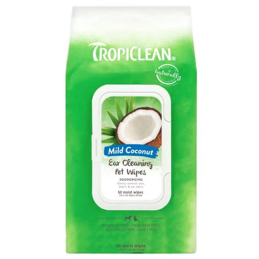 Tropiclean Ear Cleaning Wipes 50pk - Image 2