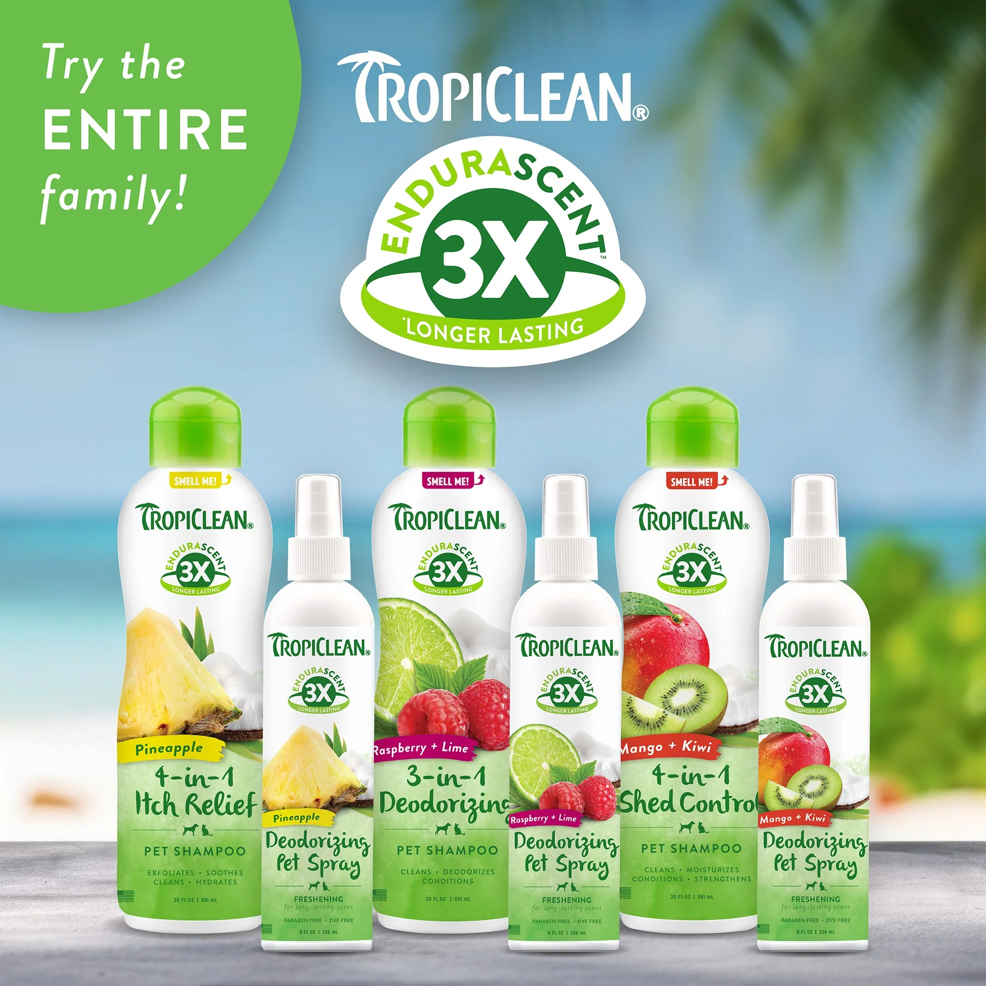 TropiClean EnduraScent Pet Shampoo Raspberry Lime - Image 5