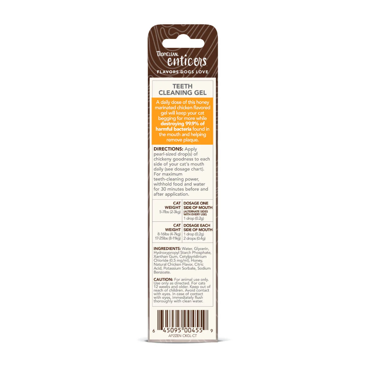 Tropiclean Enticers Honey Marinated Chicken Teeth Cleaning Cat Gel - Image 2