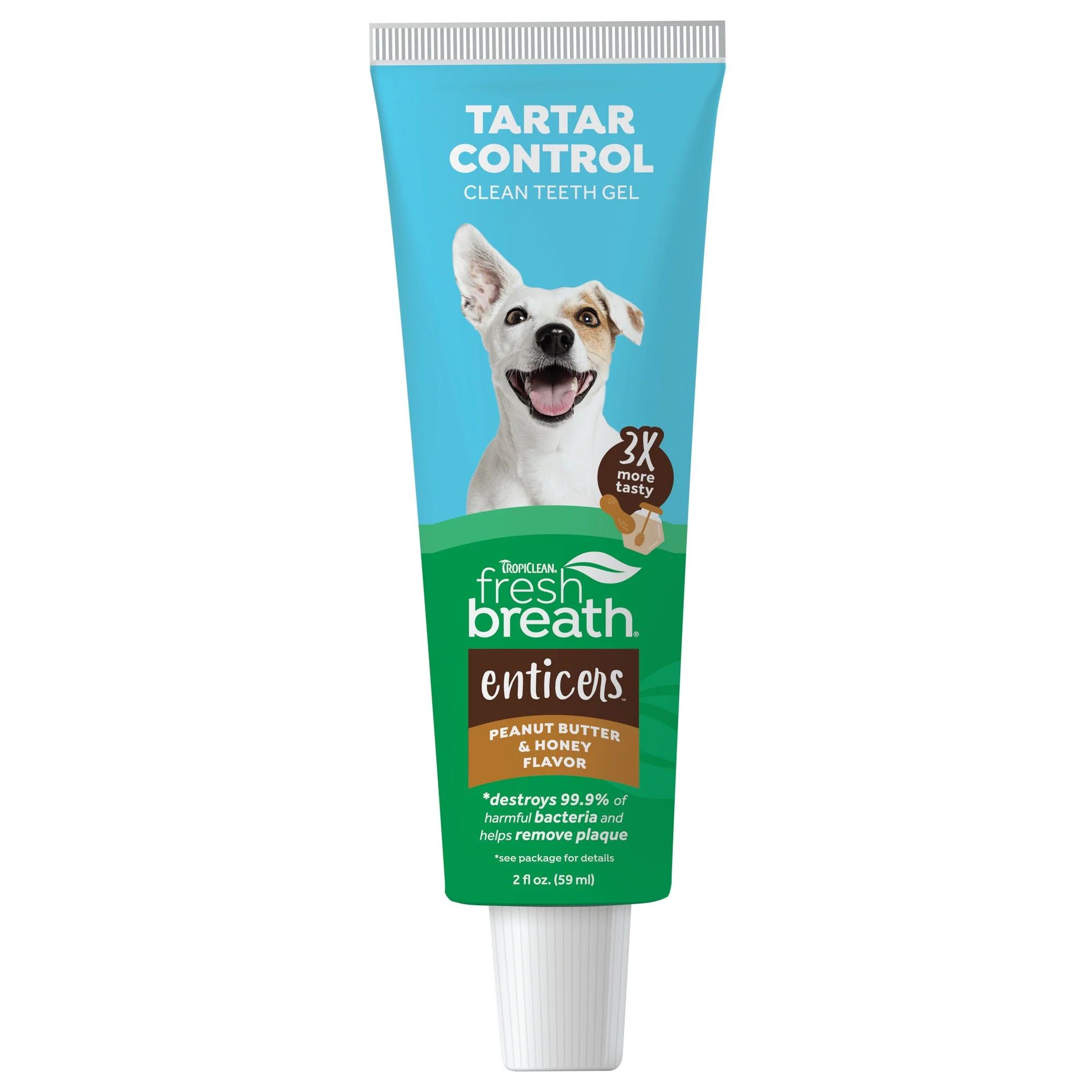 TropiClean Fresh Breath Enticers Peanut Butter & Honey Oral Care Kit for Dogs - Image 2