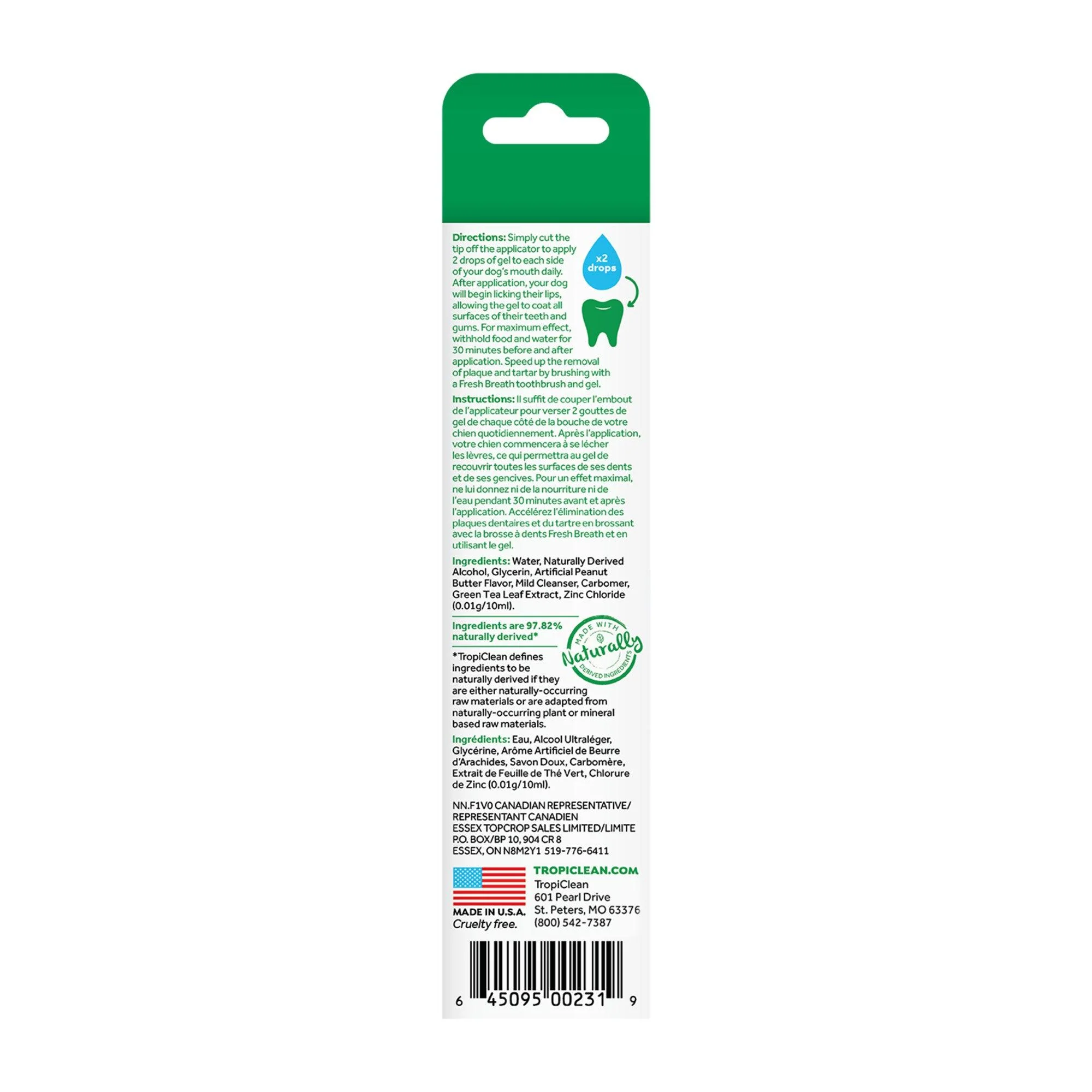 Tropiclean Fresh Breath Gel Peanut Butter - Image 7