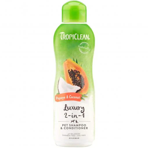 Tropiclean Papaya and Coconut Shampoo 592ml - Image 2