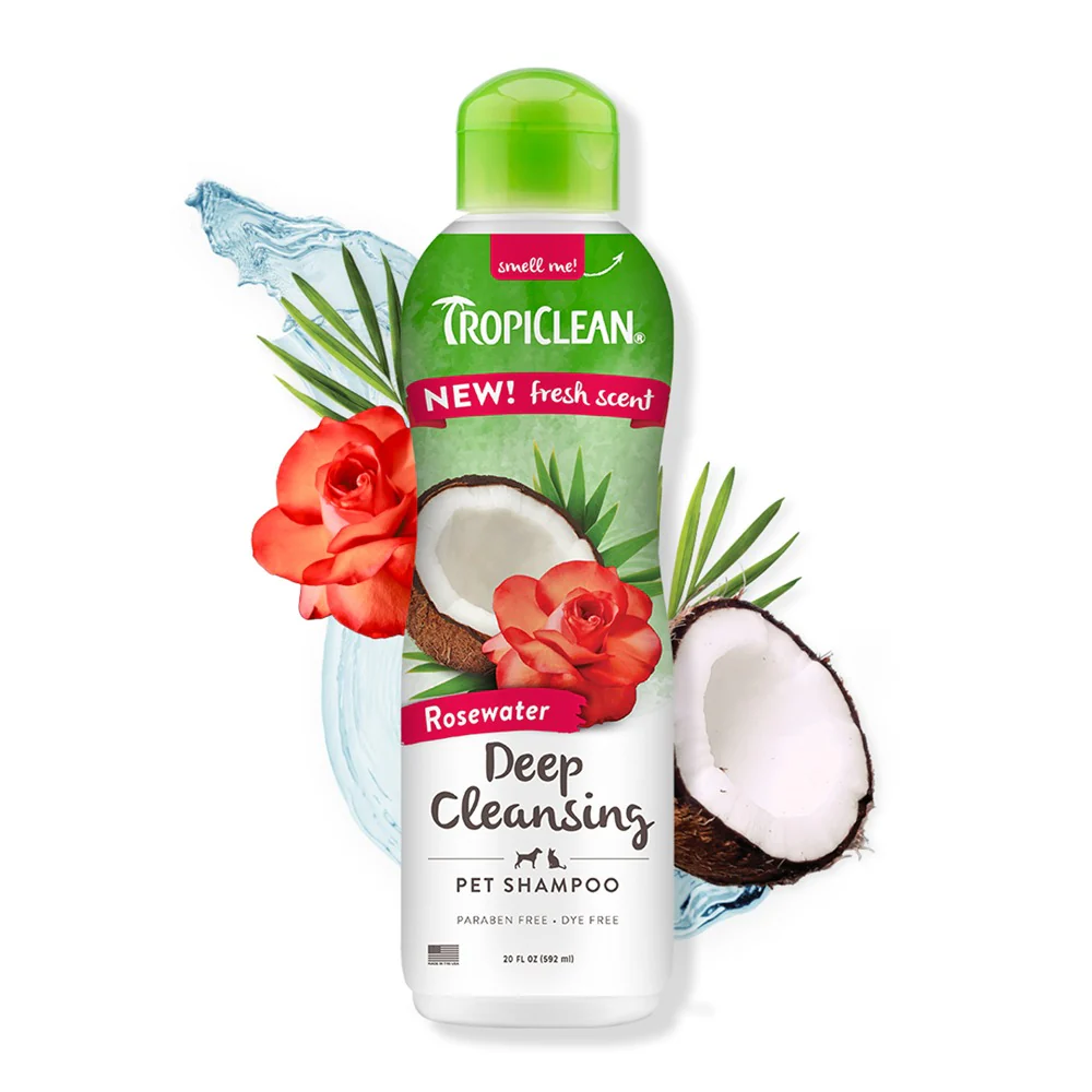 TropiClean Rosewater Deep Cleansing Shampoo, 592ml - Image 2