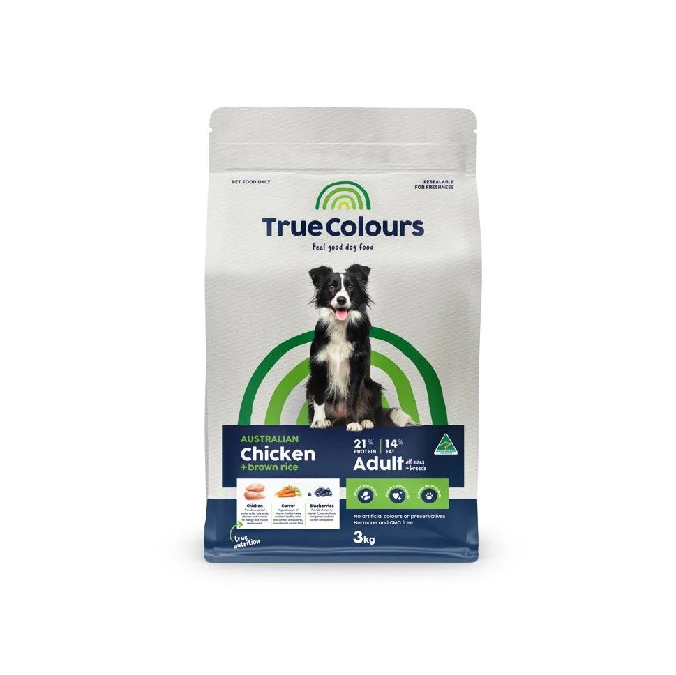 True Colours Adult Chicken & Brown Rice Dry Dog Food - Image 2