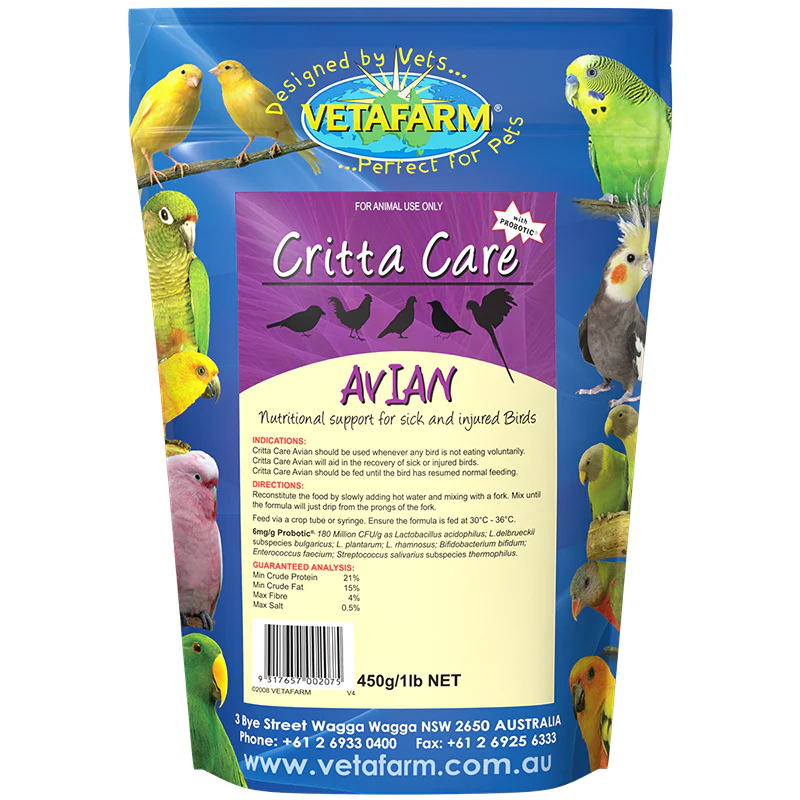 Vetafarm Crittacare Avian 450g