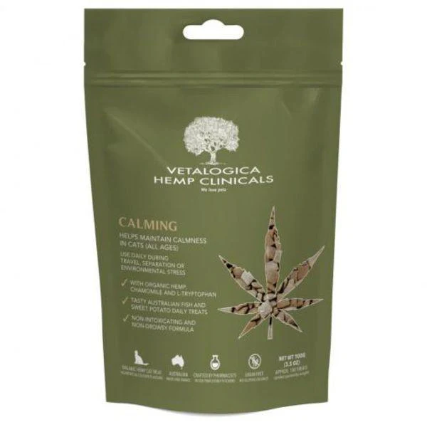 Vetalogica Hemp Clinicals Calming Cat Treats 100G - Image 2