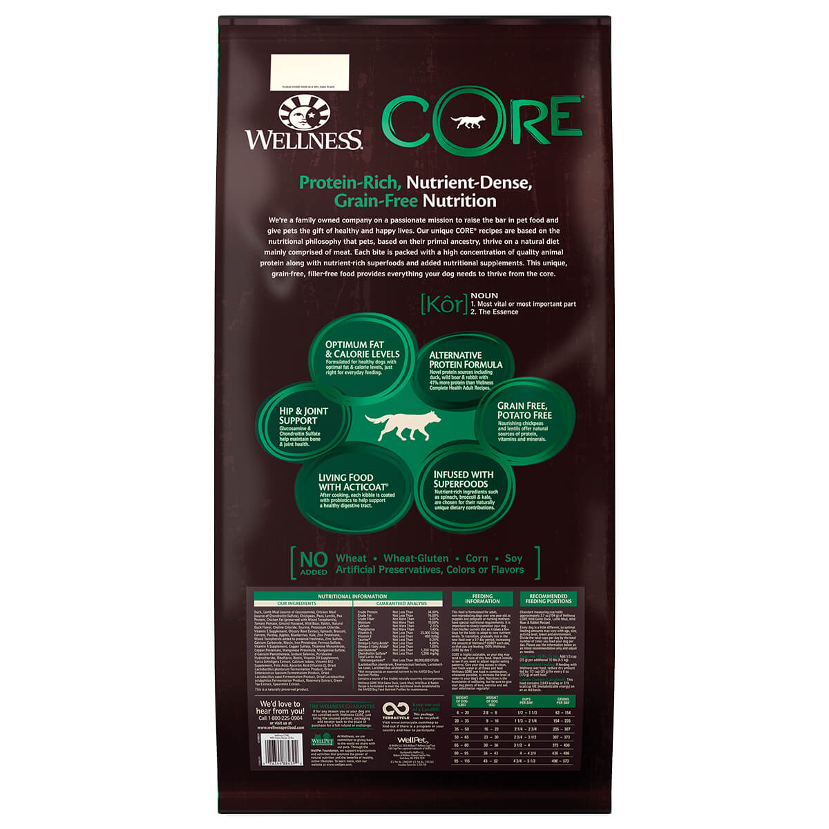 Wellness Core Grain Free Wild Game Adult Dry Dog Food - Image 4