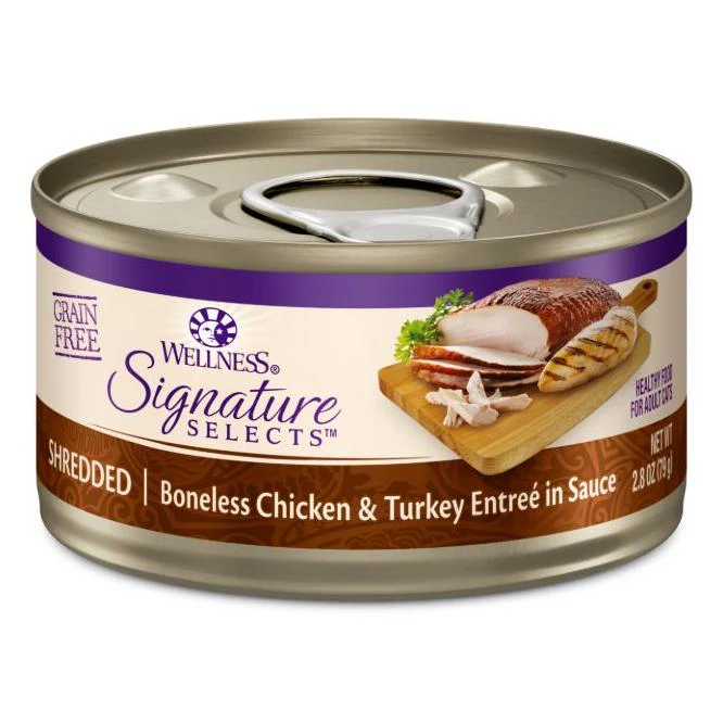 Wellness Core Signature Selects Shredded Chicken & Turkey Entrée in Sauce Wet Cat Food - Image 3