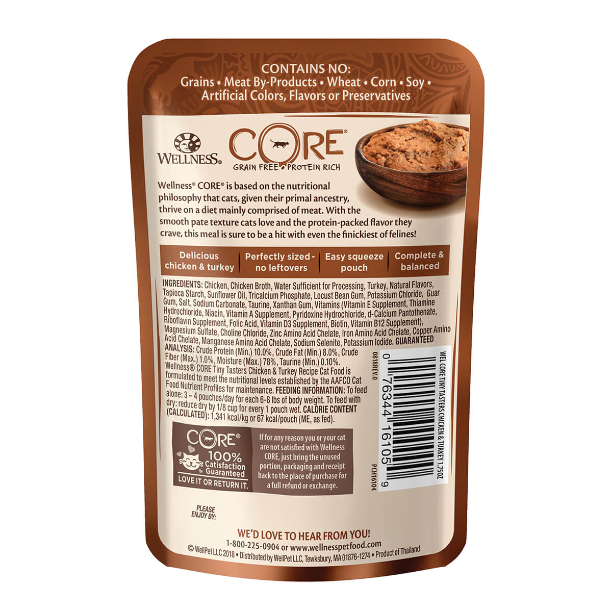 Wellness Core Tiny Tasters Chicken & Turkey Pate Wet Cat Food - Image 3
