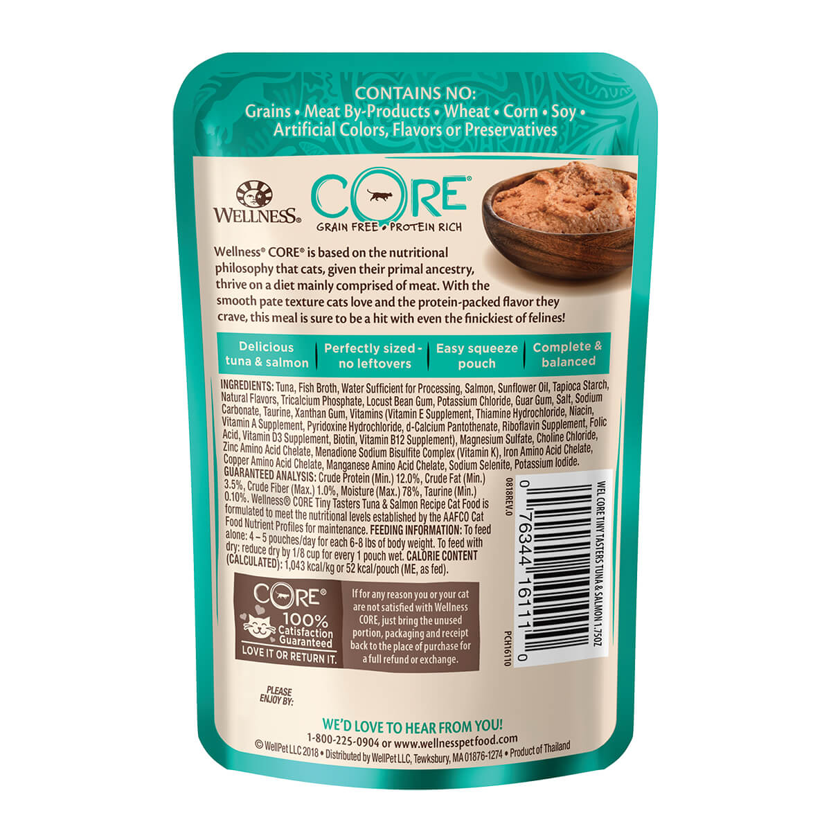 Wellness Core Tiny Tasters Tuna & Salmon Pate Wet Cat Food - Image 3