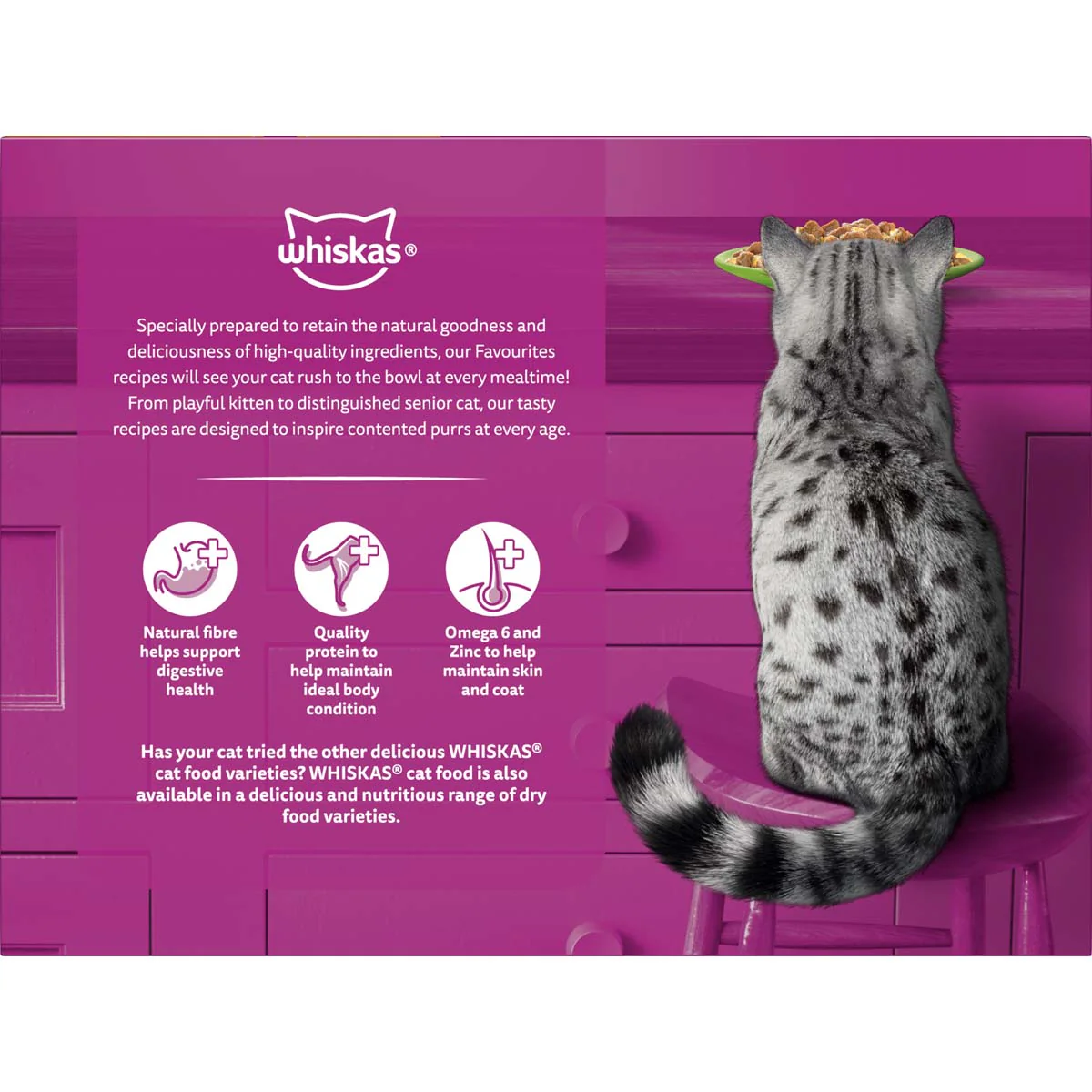 Whiskas 1+ Years Adult Mixed Favourites In Jelly Wet Cat Food Pouches 24x85g - Image 13