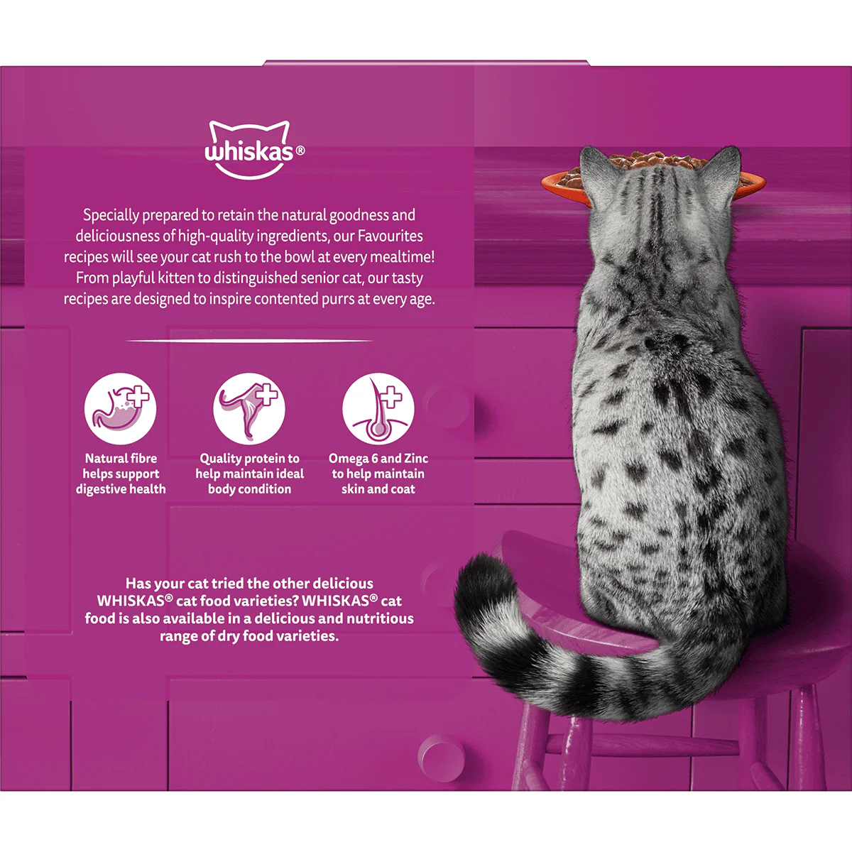 Whiskas Adult Beef in Gravy Variety Pack Pouched Wet Cat Food 12x85gm - Image 13