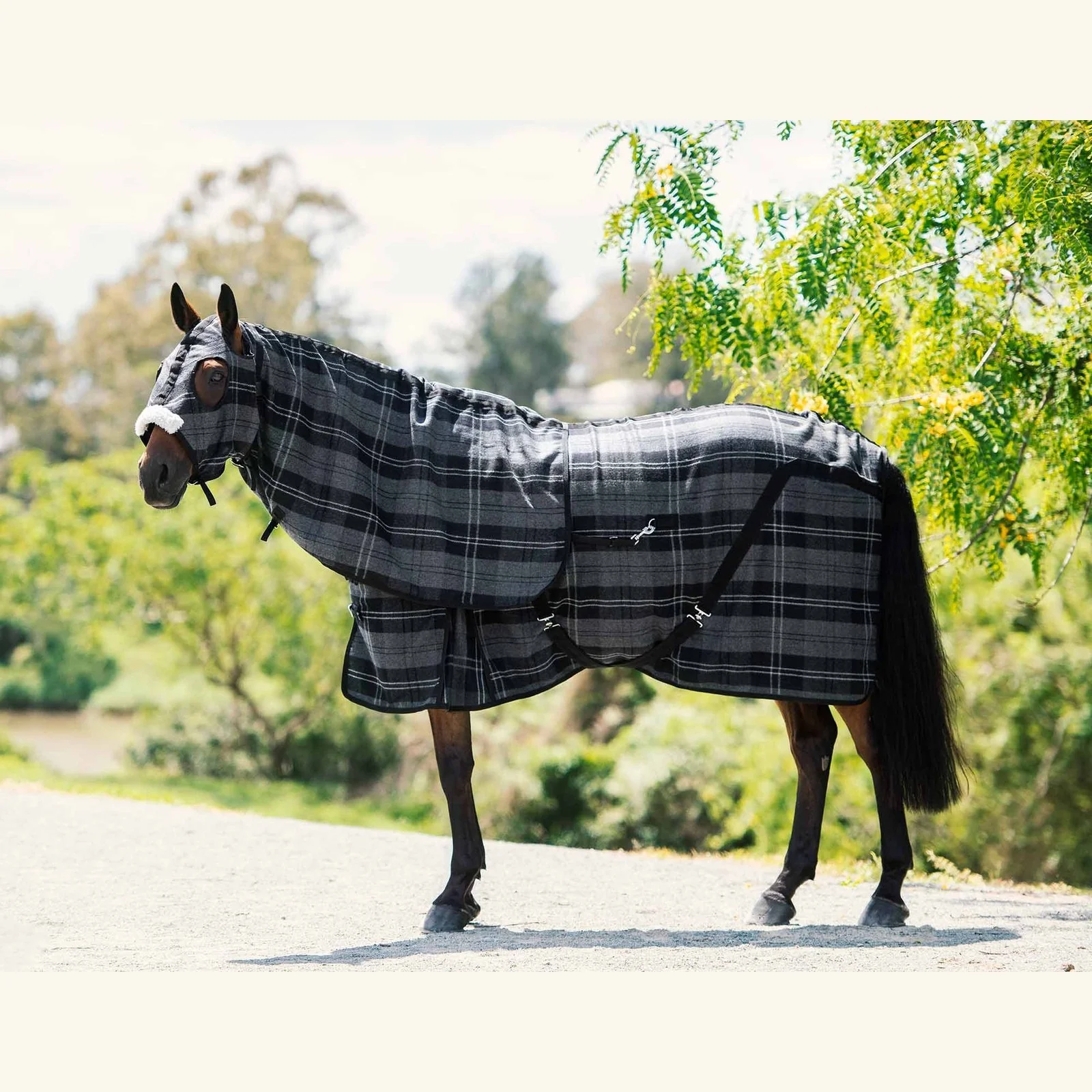 Caribu Winter Wool Horse Hood