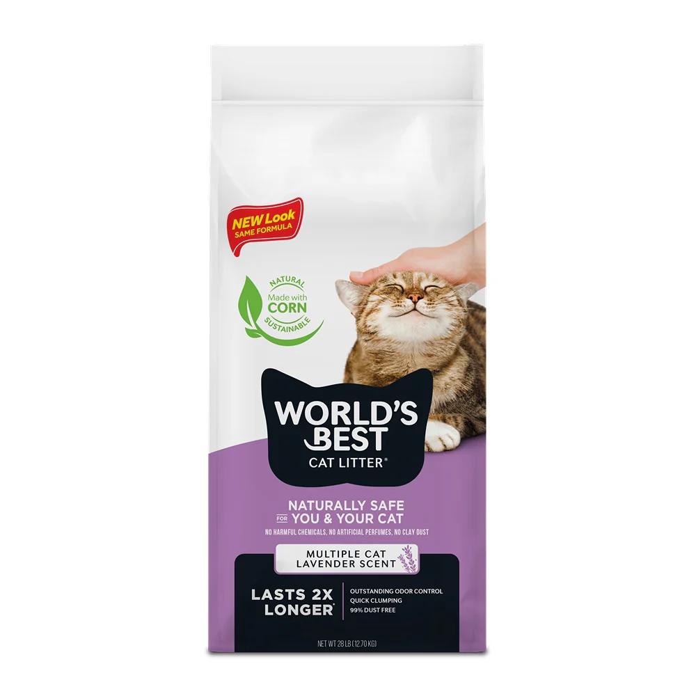 World's Best Multiple Cat Lavender Scented Cat Litter - Image 2