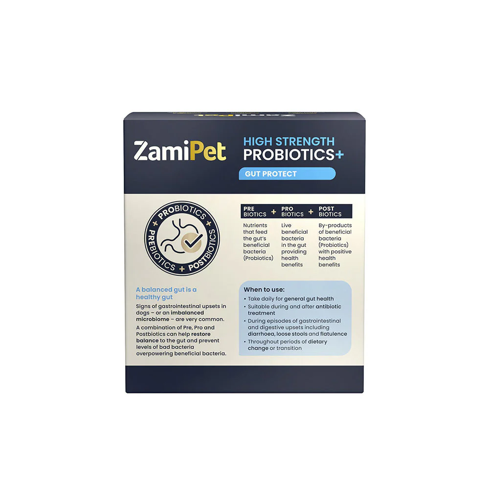 ZamiPet High Strength Probiotics+ Gut Protect Dogs 30 x 1.2g - Image 5