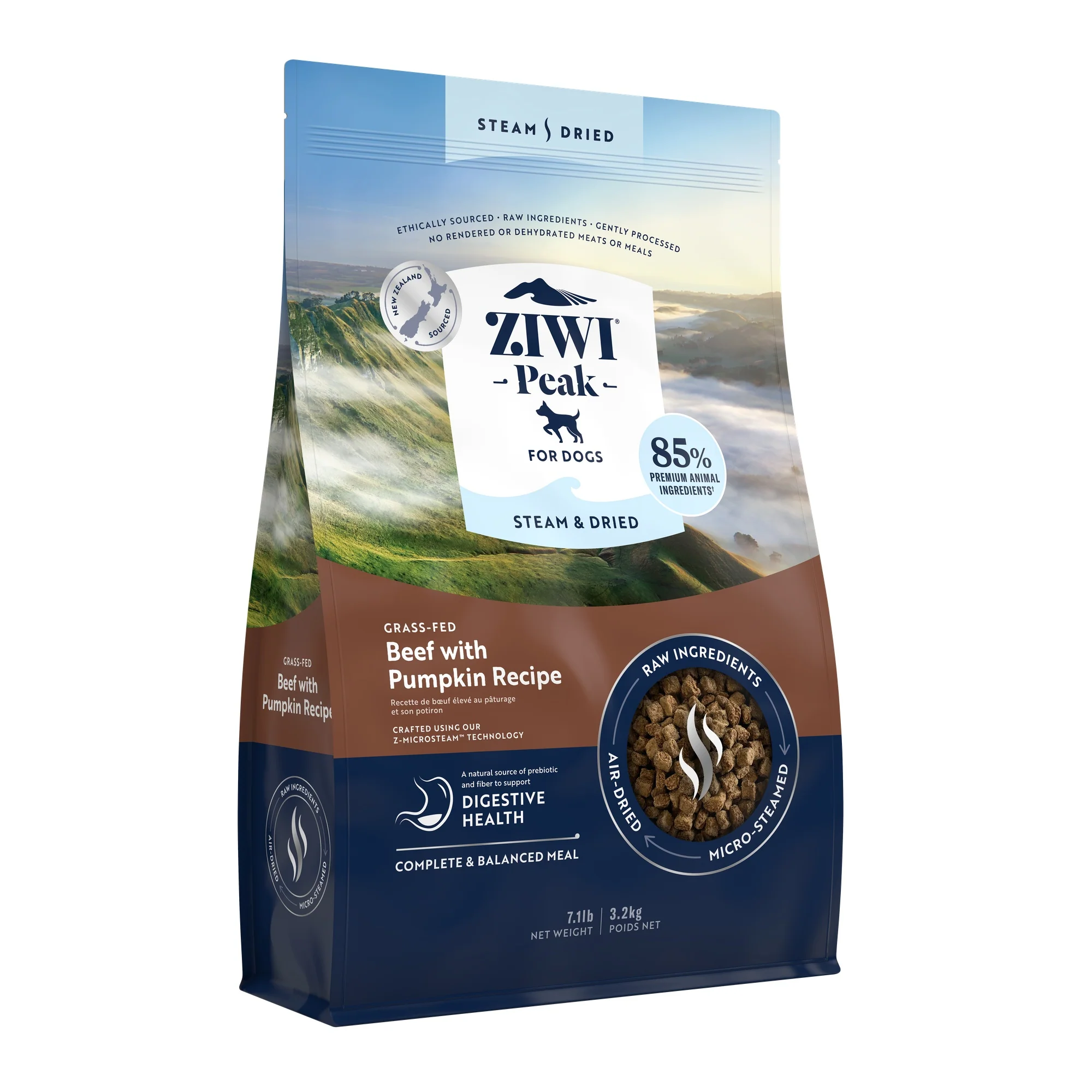 Ziwi Peak Steam & Dried Grass-fed Beef with Pumpkin Dry Dog Food - Image 8
