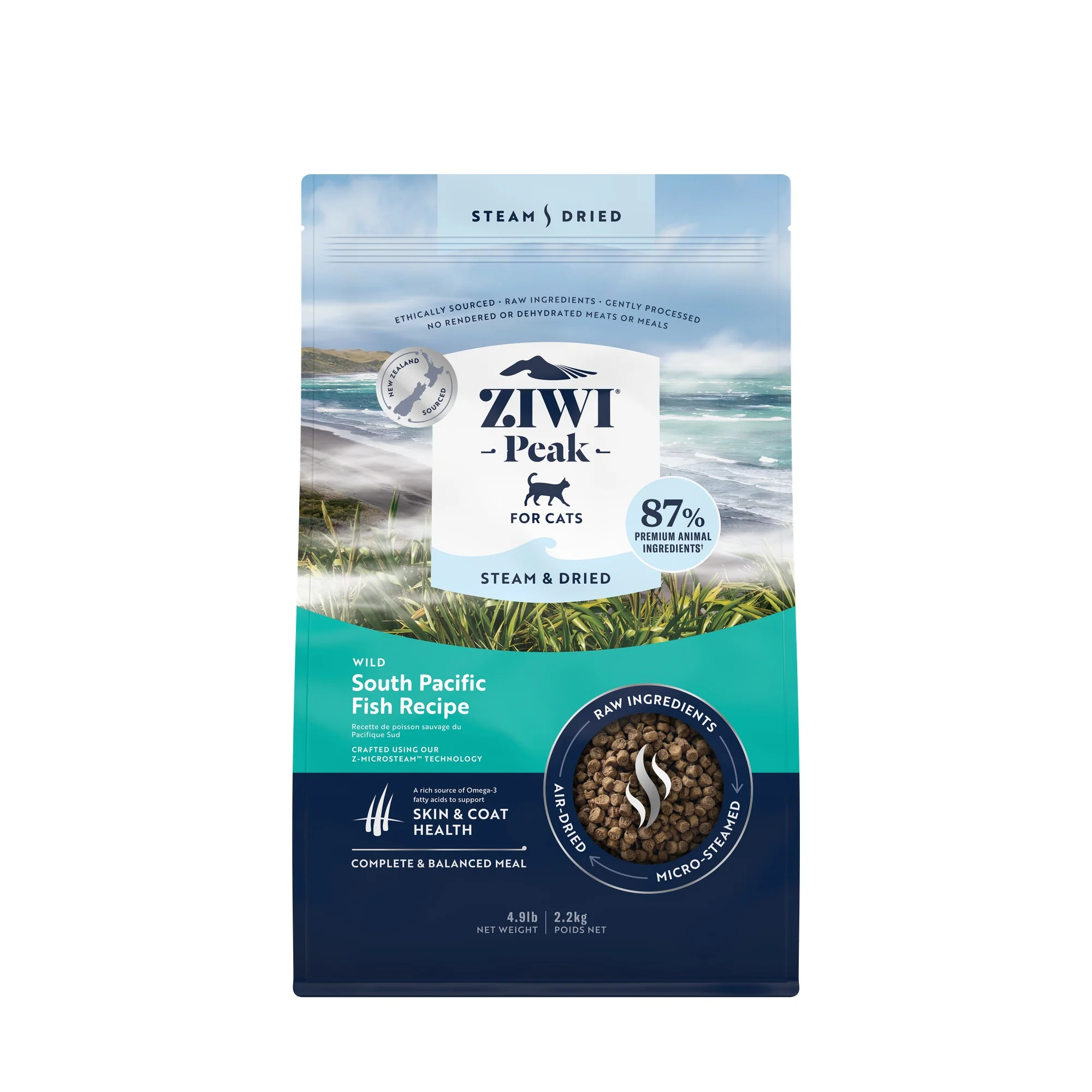 Ziwi Peak Steam & Dried Wild South Pacific Fish Dry Cat Food - Image 2