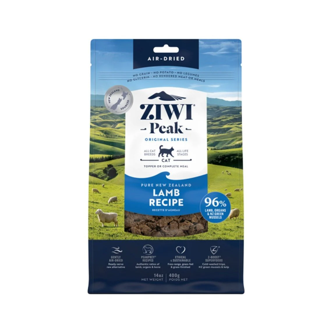 Ziwi Peak Air Dried Lamb Recipe Dry Cat Food