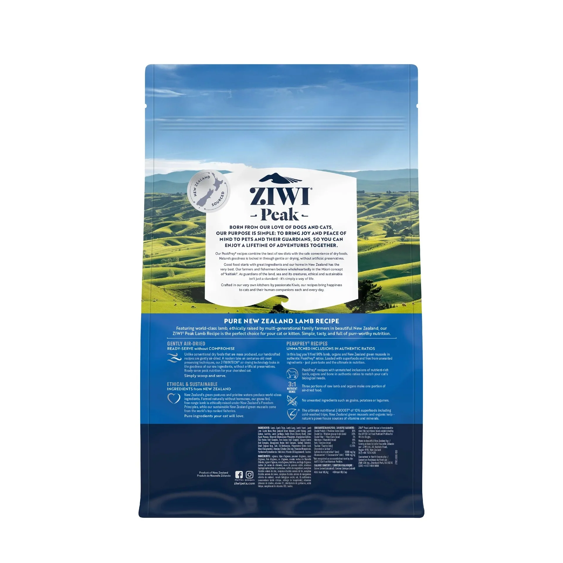 Ziwi Peak Air Dried Lamb Recipe Dry Cat Food - Image 13