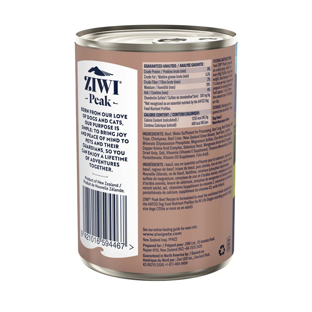 Ziwi Peak Beef Recipe Wet Dog Food - Image 2