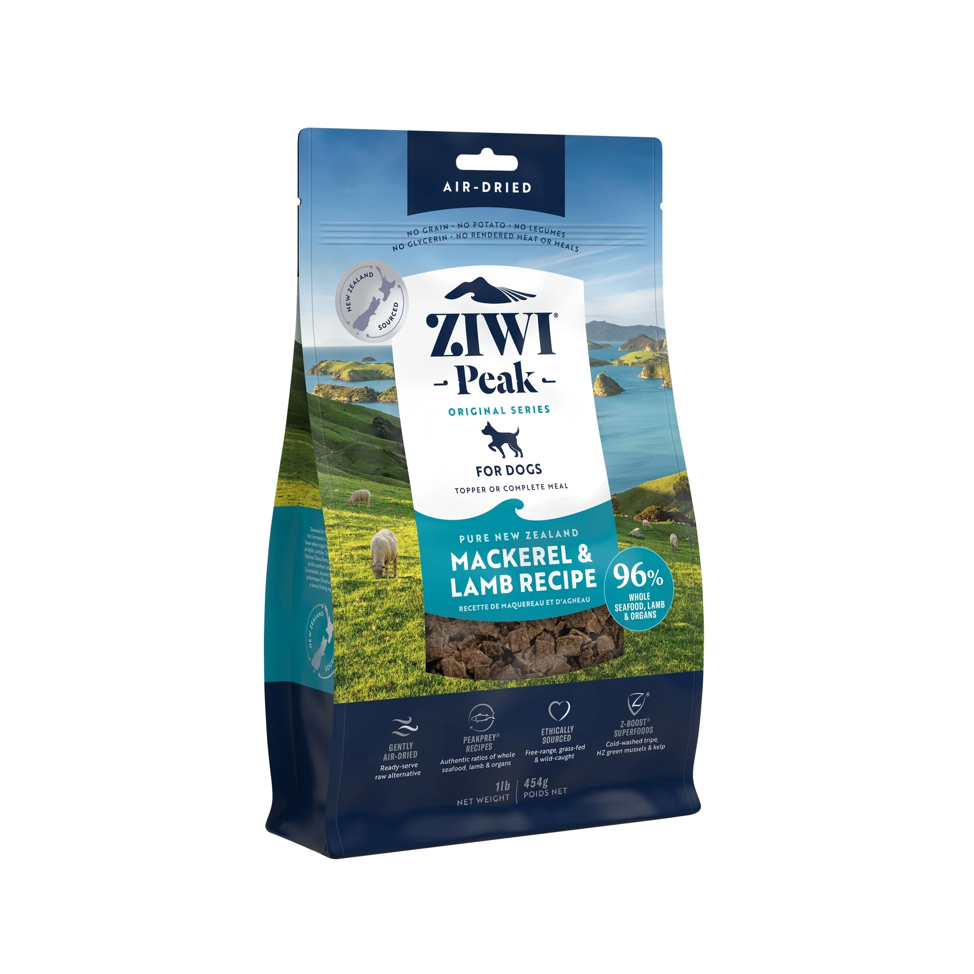 Ziwi Peak Air Dried Mackerel & Lamb Recipe Dry Dog Food - Image 28