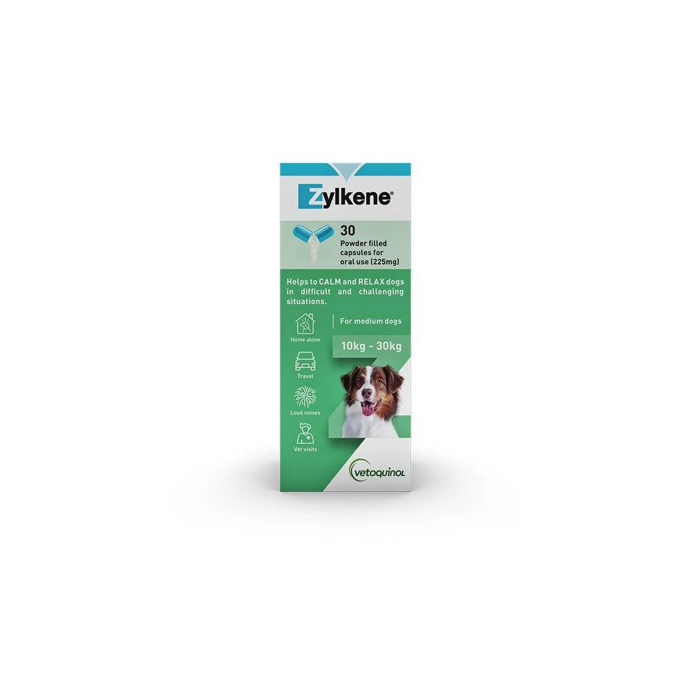 Zylkene Capsules 225mg For Dogs 10-30kg 30pk - Image 2